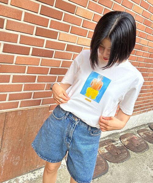 COVERNAT（カバーナット）の「[YOSIGO] スライドクルーズTシャツ ホワイト（Tシャツ/カットソー・レディース・その他・XS/S/XXL/M/L/XL）」の14枚目の写真