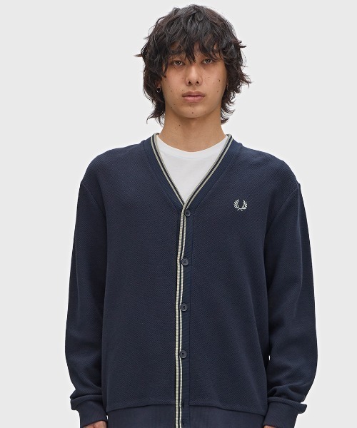 FRED PERRY（フレッドペリー）の「Tipped Pique Texture Cardigan