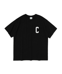 Cロゴ半袖Tシャツ(ブラック)