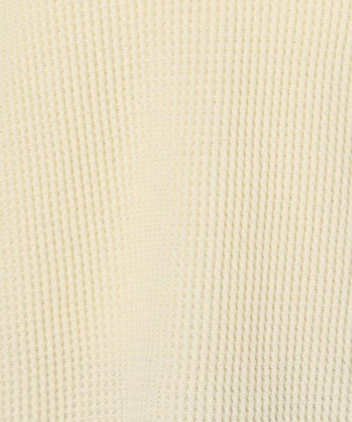 Another Edition（アナザーエディション）の「Vネック変形ワッフルプルオーバー/AEBC V/Nヘンケイ ワッフルPO◆（Tシャツ/カットソー・レディース・オフホワイト/グレー/ネイビー・FREE）」の18枚目の写真
