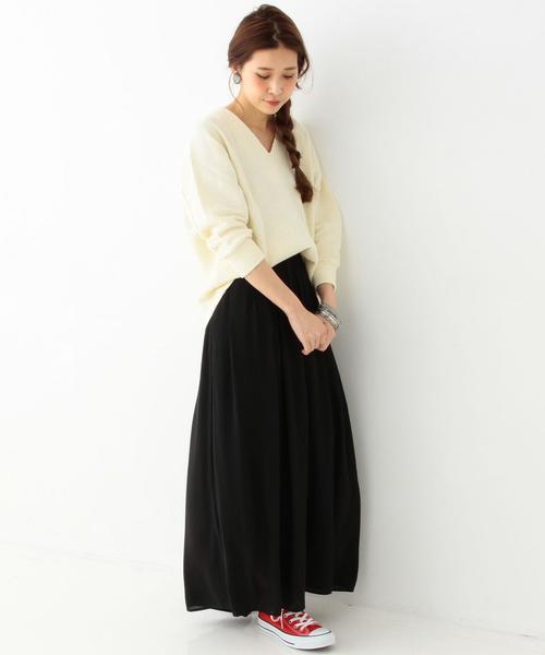 Another Edition（アナザーエディション）の「Vネック変形ワッフルプルオーバー/AEBC V/Nヘンケイ ワッフルPO◆（Tシャツ/カットソー・レディース・オフホワイト/グレー/ネイビー・FREE）」の15枚目の写真