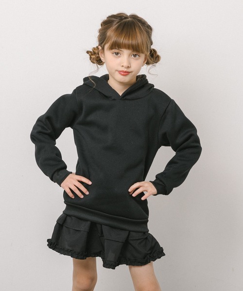 URBAN CHERRY（アーバンチェリー）の「リボンチェリーバッグロゴプリントフーディ（その他トップス・キッズ・ピンク/ブラック・130cm/120cm/140cm/110cm/150cm）」の6枚目の写真