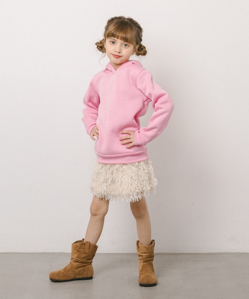 URBAN CHERRY（アーバンチェリー）の「リボンチェリーバッグロゴプリントフーディ（その他トップス・キッズ・ピンク/ブラック・130cm/120cm/140cm/110cm/150cm）」の12枚目の写真