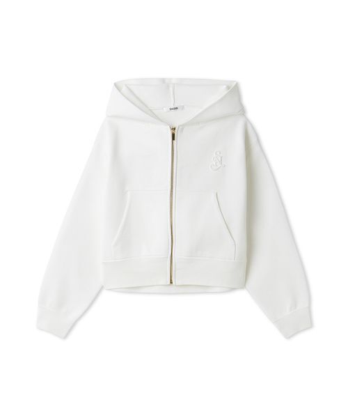 SNIDEL（スナイデル）の「ショートニットパーカー（パーカー・レディース・ホワイト/グレー/ラベンダー・F）」の13枚目の写真