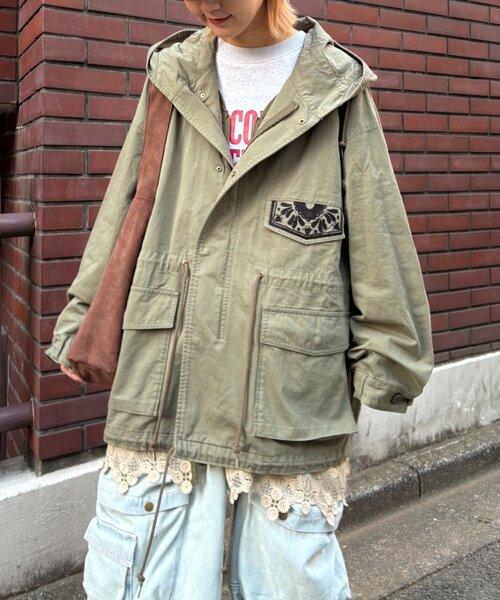 etsinta（エシンタ）の「【etsinta】レースベスト付モッズコート（その他アウター・レディース・カーキ/ブルー・ONE SIZE）」の21枚目の写真