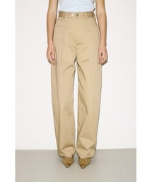 SLY（スライ）の「THROW J/W ADJUST CURVE TWILL PT  ジャストウエストアジャストカーブツイルパンツ 冬服 春服（スラックス）」