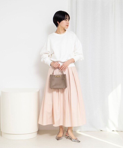 NOLLEY’S Sophi(ノーリーズソフィ)の「ウォッシャブルスウェットプルオーバー(スウェット・レディース・ネイビー/ホワイト/ライトグレー・38)」の4枚目の写真