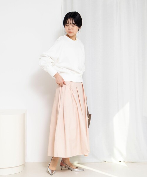 NOLLEY’S Sophi(ノーリーズソフィ)の「ウォッシャブルスウェットプルオーバー(スウェット・レディース・ネイビー/ホワイト/ライトグレー・38)」の5枚目の写真