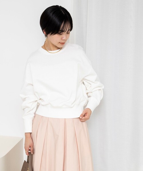 NOLLEY’S Sophi(ノーリーズソフィ)の「ウォッシャブルスウェットプルオーバー(スウェット・レディース・ネイビー/ホワイト/ライトグレー・38)」の7枚目の写真