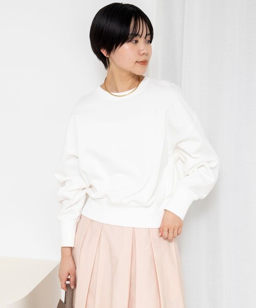 NOLLEY’S Sophi(ノーリーズソフィ)の「ウォッシャブルスウェットプルオーバー(スウェット・レディース・ネイビー/ホワイト/ライトグレー・38)」の12枚目の写真