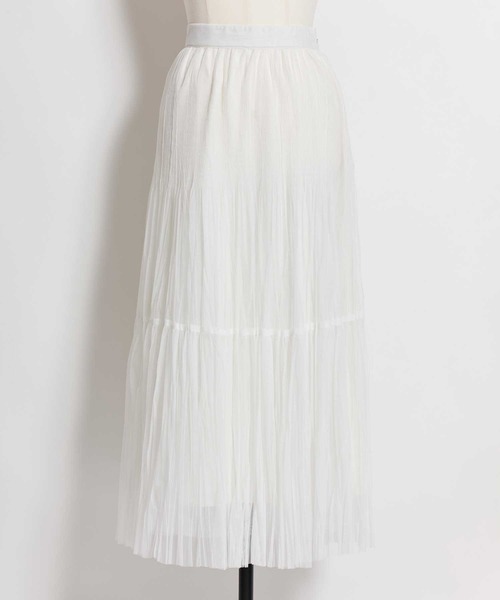 NOELA(ノエラ)の「プリーツチュールスカート(スカート・レディース・グレー/オフホワイト・S/M)」の16枚目の写真