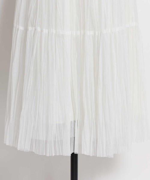 NOELA(ノエラ)の「プリーツチュールスカート(スカート・レディース・グレー/オフホワイト・S/M)」の20枚目の写真