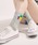 Burner�i�o�[�i�[�j�́u�yFEMLY DAILY�i�t�F�~���[�f�C���[�j�z�J���[�{�^���@�~�h���\�b�N�X  oku-socks-5-2�i�\�b�N�X/�C���j�v�b�O���[