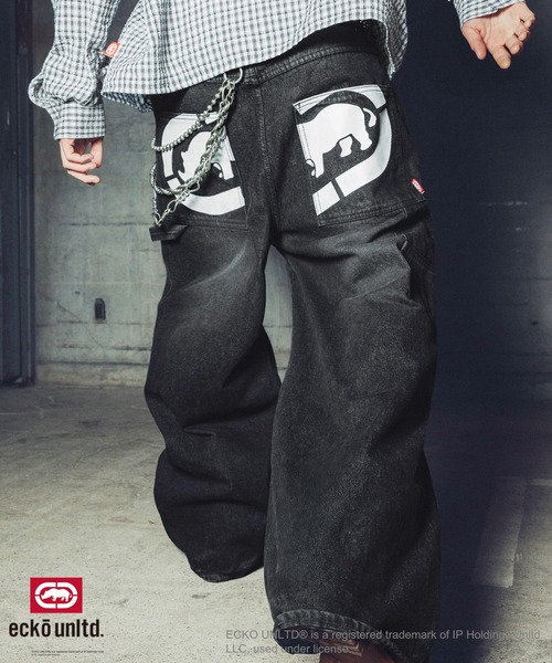 セール】ECKO UNLTD./別注ワイドペインターデニム（デニムパンツ