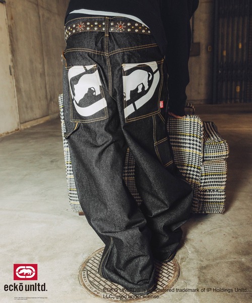 セール】ECKO UNLTD./別注ワイドペインターデニム（デニムパンツ