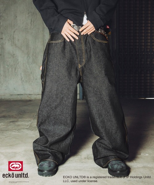 セール】ECKO UNLTD./別注ワイドペインターデニム（デニムパンツ
