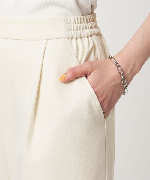 green label relaxing（グリーンレーベルリラクシング）の「【WEB限定】［size SHORT/TALLあり］オルマイ ワイド パンツ（その他パンツ・レディース・オフホワイト/ブラック/ブラウン・SHORT/36/38/40/TALL）」の5枚目の写真