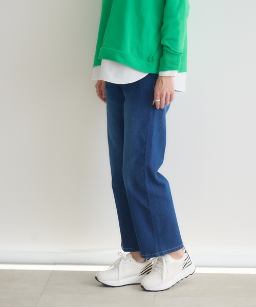 KATHARINE ROSS（キャサリンロス）の「【PILLINI/ピリーニ】【接触冷感 / 吸水速乾】Coolishウエストリブパンツ（デニムパンツ・レディース・ライトブルー/ネイビー・MEDIUM/SMALL）」の16枚目の写真