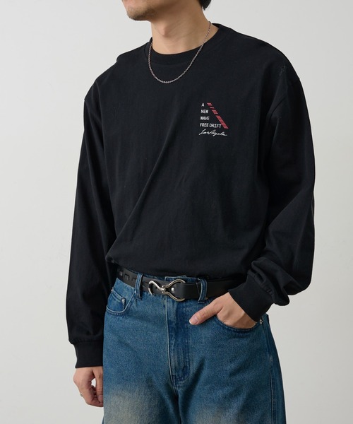COLONY 2139（コロニートゥーワンスリーナイン）の「NEWWAVE ワンポイントプリントロンT（Tシャツ/カットソー・メンズ・ホワイト/ブラック・MEDIUM/LARGE）」の19枚目の写真