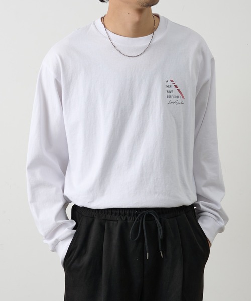 COLONY 2139（コロニートゥーワンスリーナイン）の「NEWWAVE ワンポイントプリントロンT（Tシャツ/カットソー・メンズ・ホワイト/ブラック・MEDIUM/LARGE）」の6枚目の写真