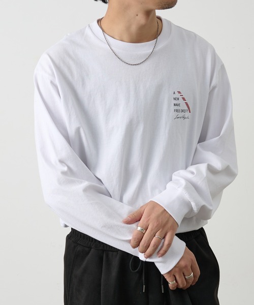 COLONY 2139（コロニートゥーワンスリーナイン）の「NEWWAVE ワンポイントプリントロンT（Tシャツ/カットソー・メンズ・ホワイト/ブラック・MEDIUM/LARGE）」の3枚目の写真