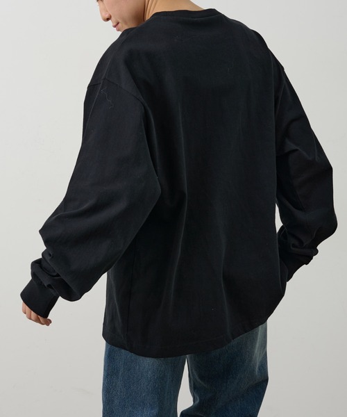 COLONY 2139（コロニートゥーワンスリーナイン）の「NEWWAVE ワンポイントプリントロンT（Tシャツ/カットソー・メンズ・ホワイト/ブラック・MEDIUM/LARGE）」の13枚目の写真