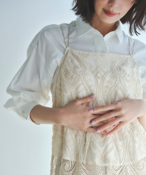 ANY（エニィ）の「ANYクロップドシャツ（シャツ/ブラウス・レディース・スカイブルー系/ホワイト系・X-LARGE）」の17枚目の写真