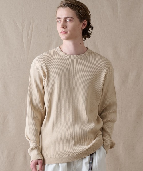 Eddie Bauer(エディーバウアー)の「リブ クループルオーバー(ニット/セーター・メンズ・ダークグレー/ネイビー/ライトベージュ・S/L/XXL/M/XL)」の18枚目の写真