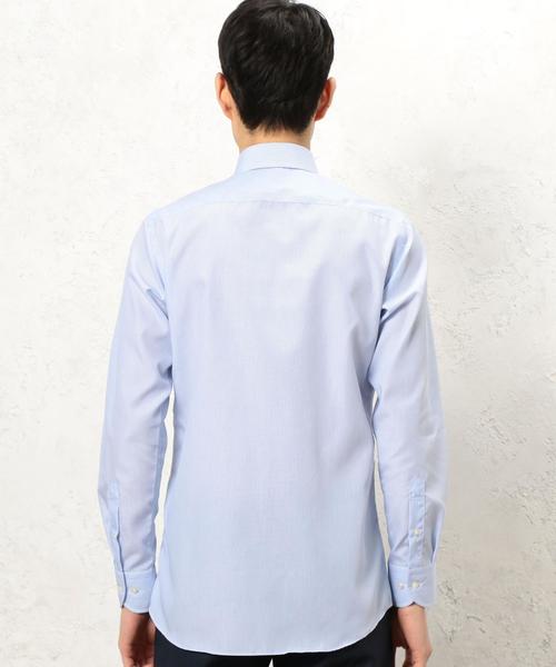 green label relaxing（グリーンレーベルリラクシング）の「E/IRON ALT/ST WD シャツ（シャツ/ブラウス・メンズ・ライトグレー/ライトブルー・39cm/40cm/41cm/38cm/37cm/42cm/43cm）」の9枚目の写真