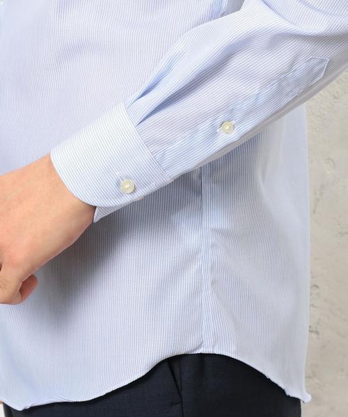 green label relaxing（グリーンレーベルリラクシング）の「E/IRON ALT/ST WD シャツ（シャツ/ブラウス・メンズ・ライトグレー/ライトブルー・39cm/40cm/41cm/38cm/37cm/42cm/43cm）」の3枚目の写真