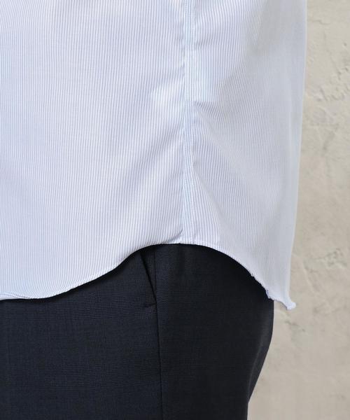 green label relaxing（グリーンレーベルリラクシング）の「E/IRON ALT/ST WD シャツ（シャツ/ブラウス・メンズ・ライトグレー/ライトブルー・39cm/40cm/41cm/38cm/37cm/42cm/43cm）」の4枚目の写真