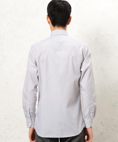 green label relaxing（グリーンレーベルリラクシング）の「E/IRON ALT/ST WD シャツ（シャツ/ブラウス・メンズ・ライトグレー/ライトブルー・39cm/40cm/41cm/38cm/37cm/42cm/43cm）」の7枚目の写真