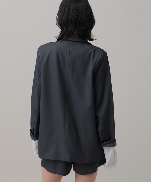 3.3 Field Trip （3.3フィールドトリップ）の「【セットアップ着用可能】3.3 Field Trip／オーバーテーラードジャケット（テーラードジャケット・レディース・ブラック/グレー・FREE）」の14枚目の写真