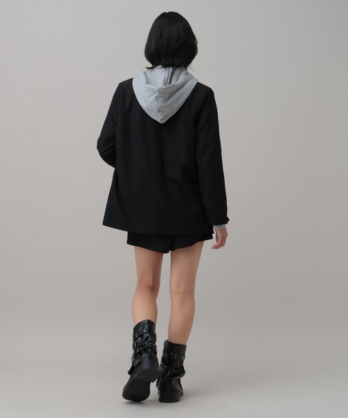 3.3 Field Trip （3.3フィールドトリップ）の「【セットアップ着用可能】3.3 Field Trip／オーバーテーラードジャケット（テーラードジャケット・レディース・ブラック/グレー・FREE）」の3枚目の写真