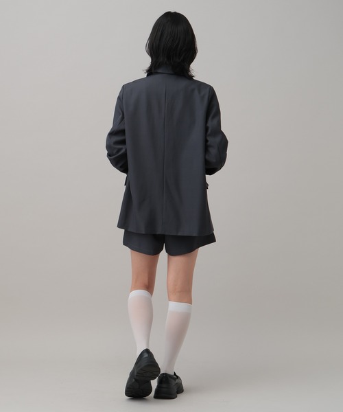 3.3 Field Trip （3.3フィールドトリップ）の「【セットアップ着用可能】3.3 Field Trip／オーバーテーラードジャケット（テーラードジャケット・レディース・ブラック/グレー・FREE）」の10枚目の写真