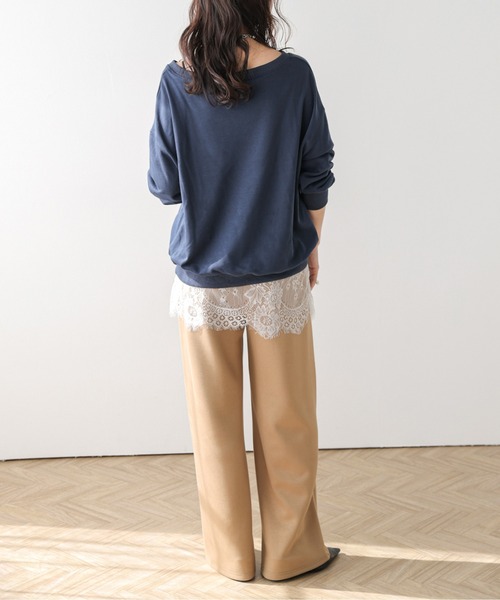 AMELY(エミリー)の「ヘムレイヤード スカラップレース(スカート・レディース・ブラック/ホワイト・フリー)」の5枚目の写真