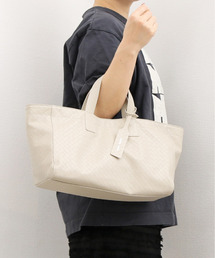カシュカシュ cachecache / メッシュエンボス横長ショッパートート