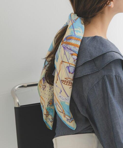 URBAN RESEARCH ROSSO WOMEN(アーバンリサーチ ロッソ)の「manipuri 65ビットバルーン(バンダナ/スカーフ・レディース・ライトブルー・-)」の1枚目の写真