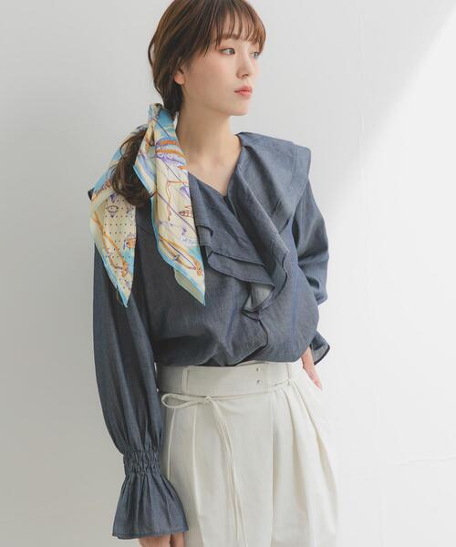 URBAN RESEARCH ROSSO WOMEN(アーバンリサーチ ロッソ)の「manipuri 65ビットバルーン(バンダナ/スカーフ・レディース・ライトブルー・-)」の8枚目の写真