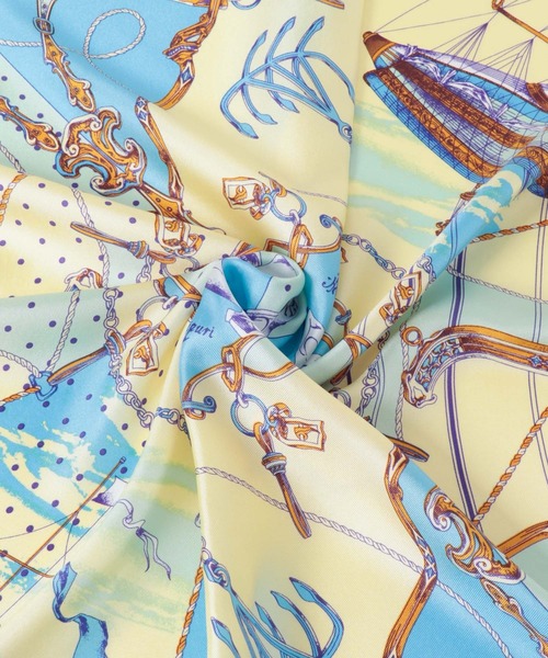 URBAN RESEARCH ROSSO WOMEN（アーバンリサーチ　ロッソ）の「manipuri　65ビットバルーン（バンダナ/スカーフ・レディース・ライトブルー・-）」の6枚目の写真