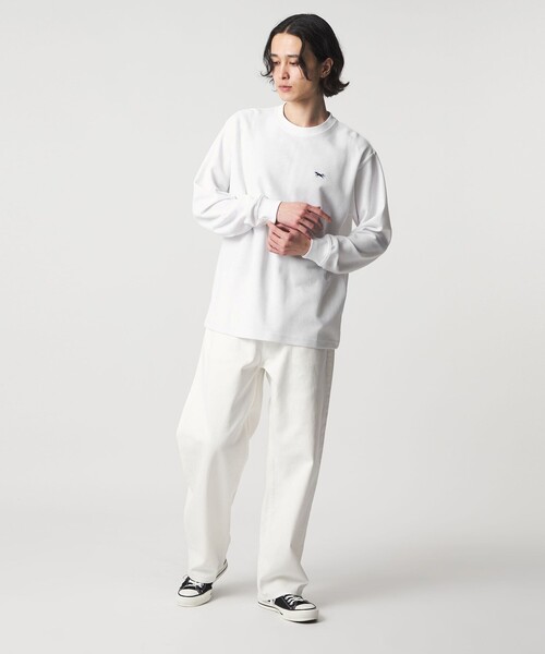 A DAY IN THE LIFE UNITED ARROWS(アデイインザライフユナイテッドアローズ)の「【別注】 <PENNEYS>ニット ライク カットソー<A DAY IN THE LIFE>(Tシャツ/カットソー・メンズ・ブラック/ホワイト・M/L)」の4枚目の写真