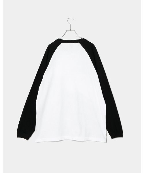 APPLEBUM（アップルバム）の「“Drift Marks” Raglan L/S T-shirt（Tシャツ/カットソー・メンズ・ブラック×ホワイト・LARGE/MEDIUM/X-LARGE）」の2枚目の写真