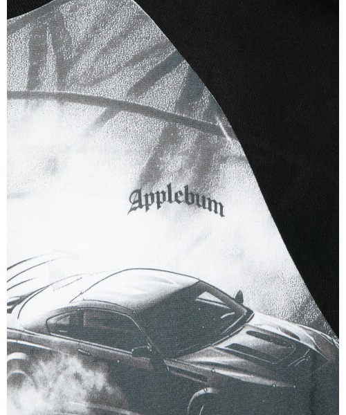 APPLEBUM（アップルバム）の「“Drift Marks” Raglan L/S T-shirt（Tシャツ/カットソー・メンズ・ブラック×ホワイト・LARGE/MEDIUM/X-LARGE）」の5枚目の写真