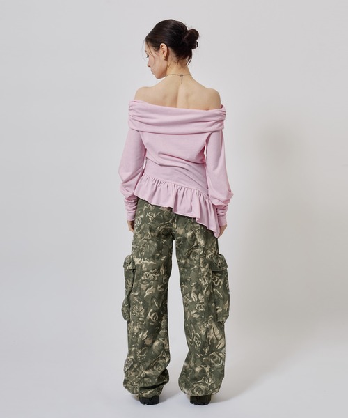 atmos pink(アトモスピンク)の「atmos pink Frill Hem Tops / アトモスピンク フリル ヘム トップス(その他トップス・レディース・ピンク/グリーン/チャコール・FREE)」の11枚目の写真