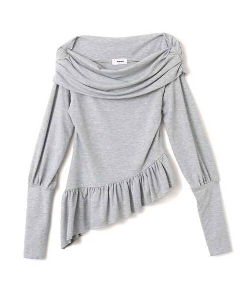 atmos pink(アトモスピンク)の「atmos pink Frill Hem Tops / アトモスピンク フリル ヘム トップス(その他トップス・レディース・ピンク/グリーン/チャコール・FREE)」の15枚目の写真