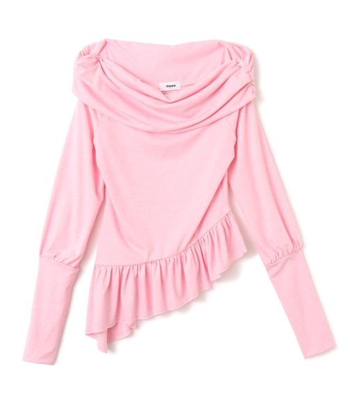 atmos pink(アトモスピンク)の「atmos pink Frill Hem Tops / アトモスピンク フリル ヘム トップス(その他トップス・レディース・ピンク/グリーン/チャコール・FREE)」の7枚目の写真