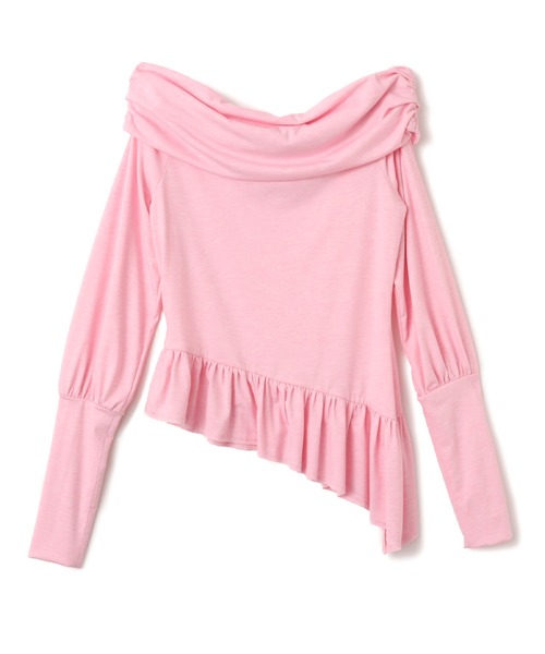 atmos pink(アトモスピンク)の「atmos pink Frill Hem Tops / アトモスピンク フリル ヘム トップス(その他トップス・レディース・ピンク/グリーン/チャコール・FREE)」の10枚目の写真