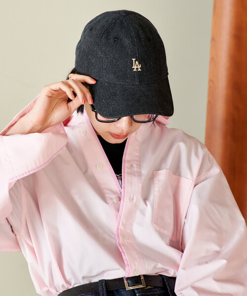 FREAK'S STORE（フリークスストア）の「New Era × FREAK'S STORE/ニューエラ 別注 9TWENTY DENIM CAP/ニューエラキャップ/ロゴキャップ（キャップ・レディース・ブラック/サックスブルー/ネイビー・ONE SIZE）」の7枚目の写真