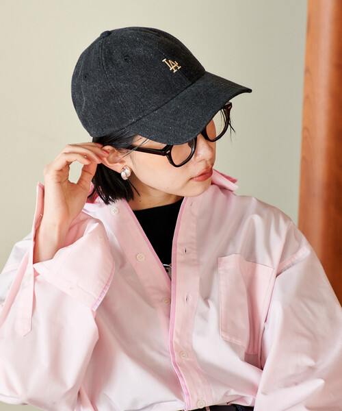 FREAK'S STORE（フリークスストア）の「New Era × FREAK'S STORE/ニューエラ 別注 9TWENTY DENIM CAP/ニューエラキャップ/ロゴキャップ（キャップ・レディース・ブラック/サックスブルー/ネイビー・ONE SIZE）」の8枚目の写真