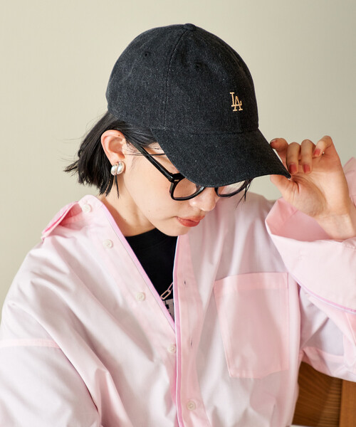 FREAK'S STORE（フリークスストア）の「New Era × FREAK'S STORE/ニューエラ 別注 9TWENTY DENIM CAP/ニューエラキャップ/ロゴキャップ（キャップ・レディース・ブラック/サックスブルー/ネイビー・ONE SIZE）」の9枚目の写真